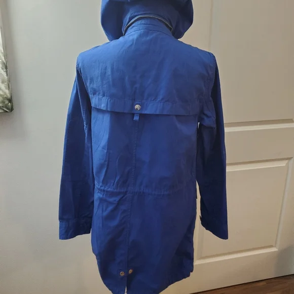 J.Crew Fatigue Hooded Jacket Cobalt blue Sz XS - Picture 5 of 9